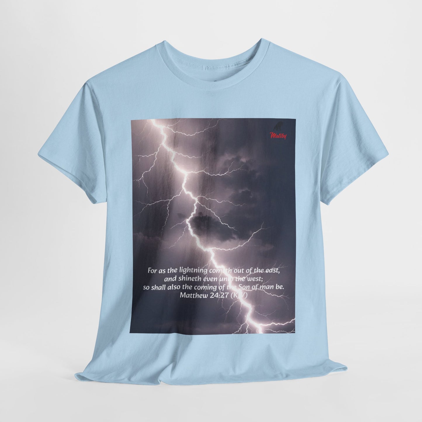 Lightning Style East West Unisex Heavy Cotton Tee