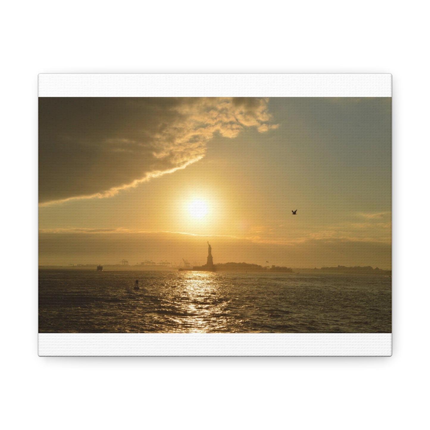 Sunset White Canvas Gallery Wraps