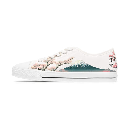 Japanese Landscape Women's Low Top Sneakers