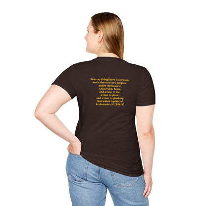 Bible Speaks Ecclesiastes 3:1-2 Unisex Softstyle T-Shirt