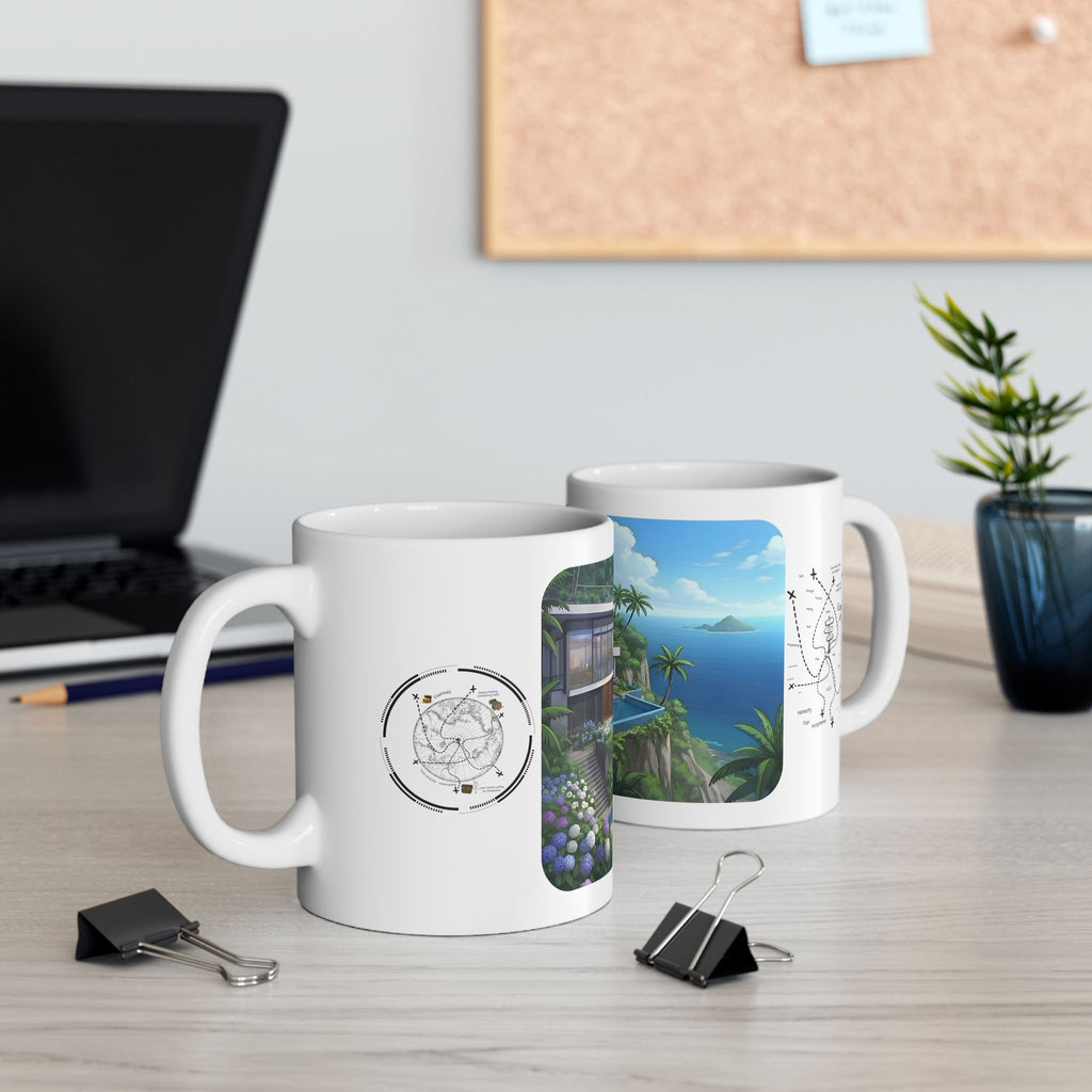Cozy Architecture & Dreamy Landscapes #29 White Ceramic Mug – Homes Home Sweet Home Cup (11oz/15oz)