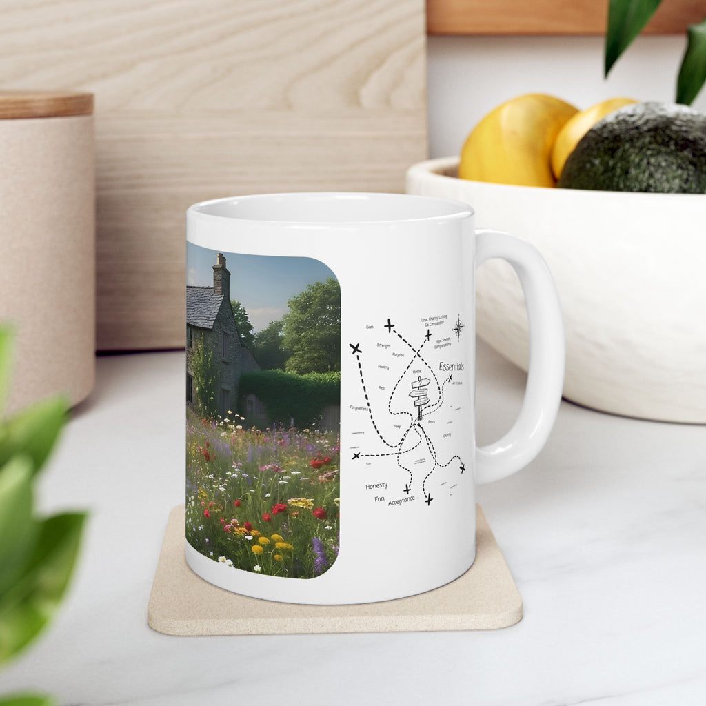 Cozy Architecture & Dreamy Landscapes #13 White Ceramic Mug – Homes Home Sweet Home Cup (11oz/15oz)
