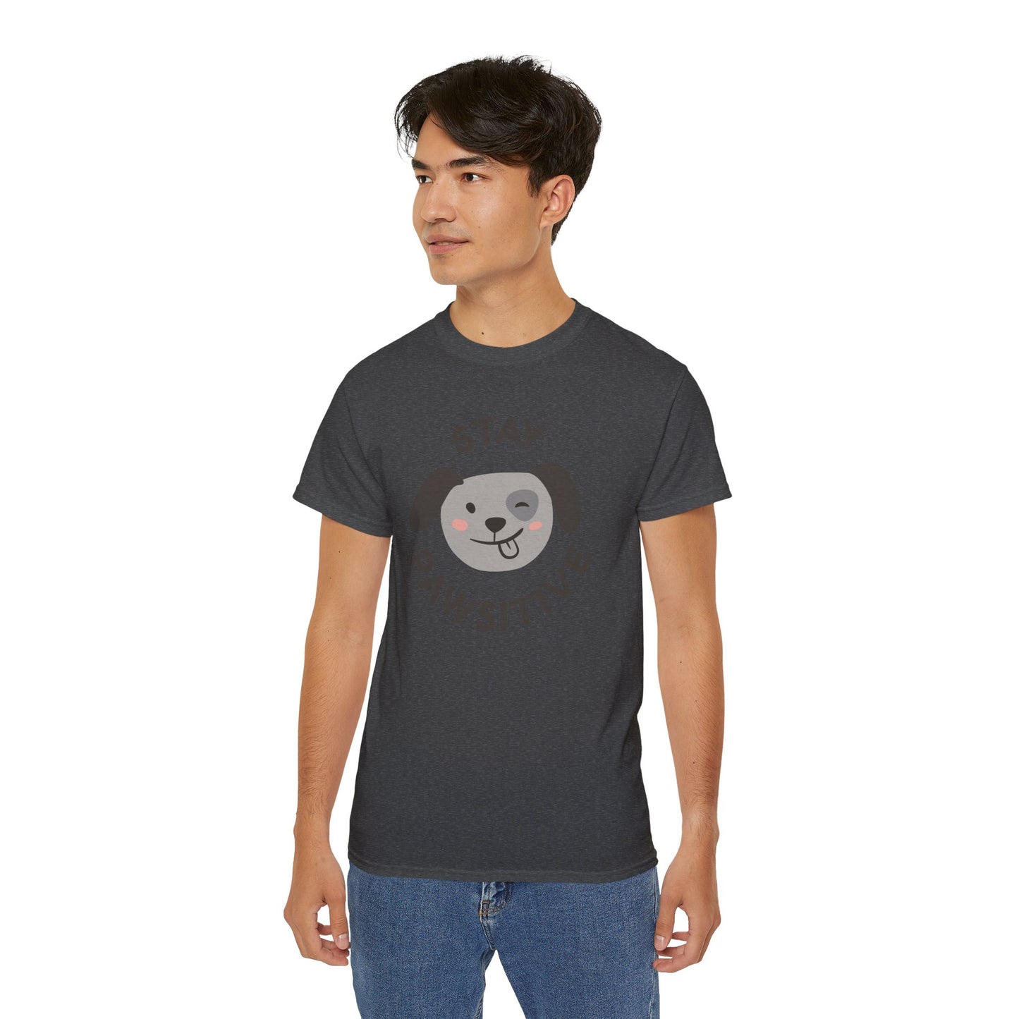 Stay Pawsitive Unisex Ultra Cotton Tee