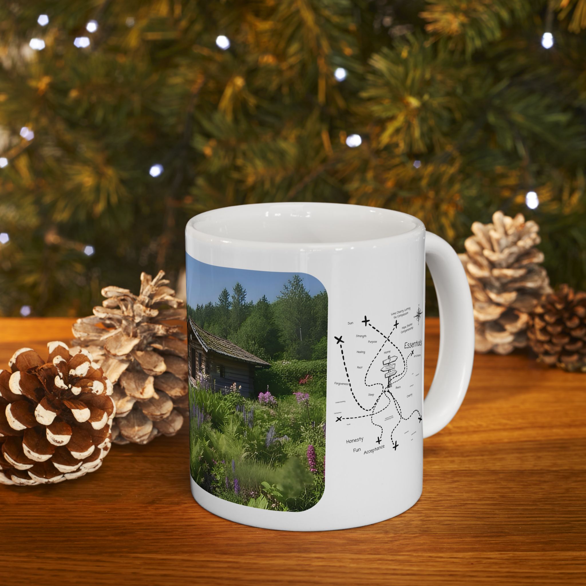 Cozy Architecture & Dreamy Landscapes #24 White Ceramic Mug – Homes Home Sweet Home Cup (11oz/15oz)