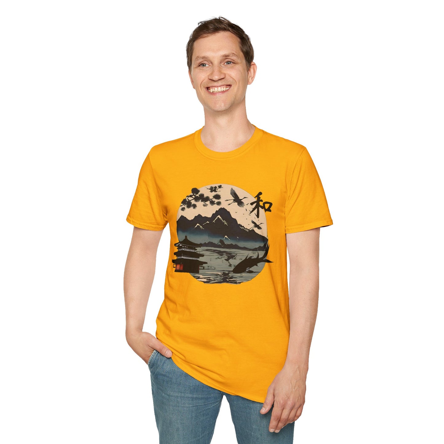 Japanese Landscape Unisex Softstyle T-Shirt