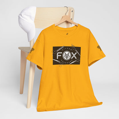 Silver Fox Scissors Unisex Heavy Cotton Tee