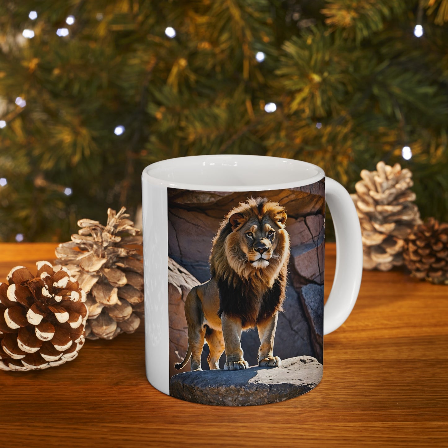 Matiby Lion Ceramic Mug, 11oz