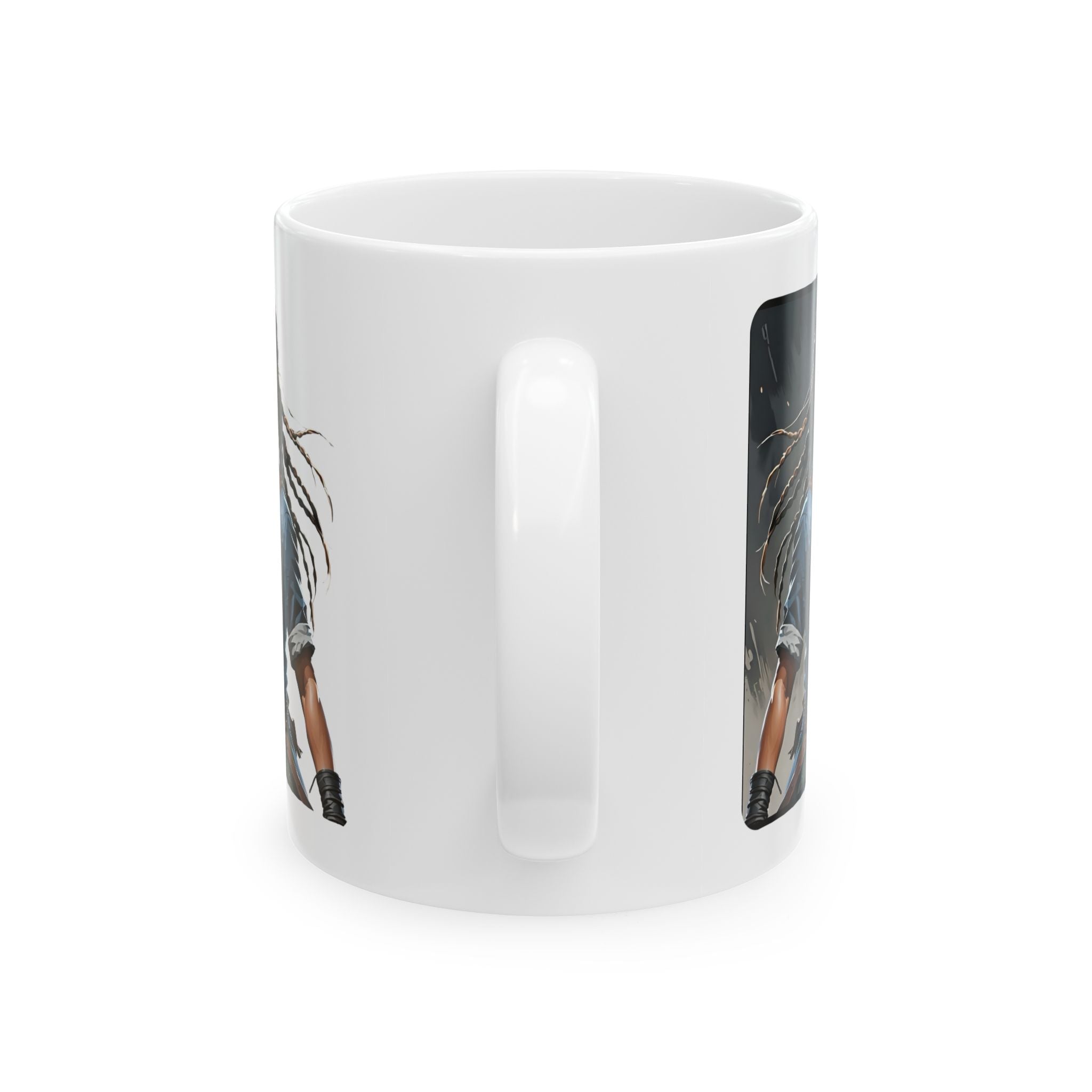 Gentle Woman of Valor #8 White Ceramic Mug - Fearfully & Wonderfully Made Tribute Cup (11oz/15oz)