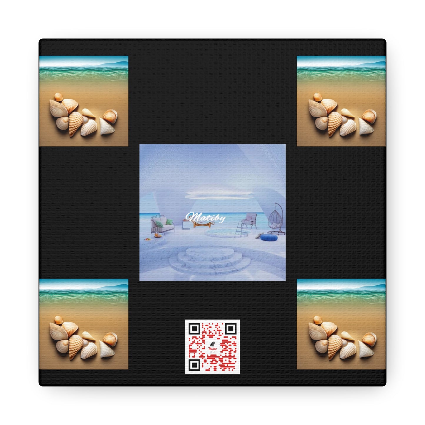 Matiby QR Black Canvas Gallery Wraps