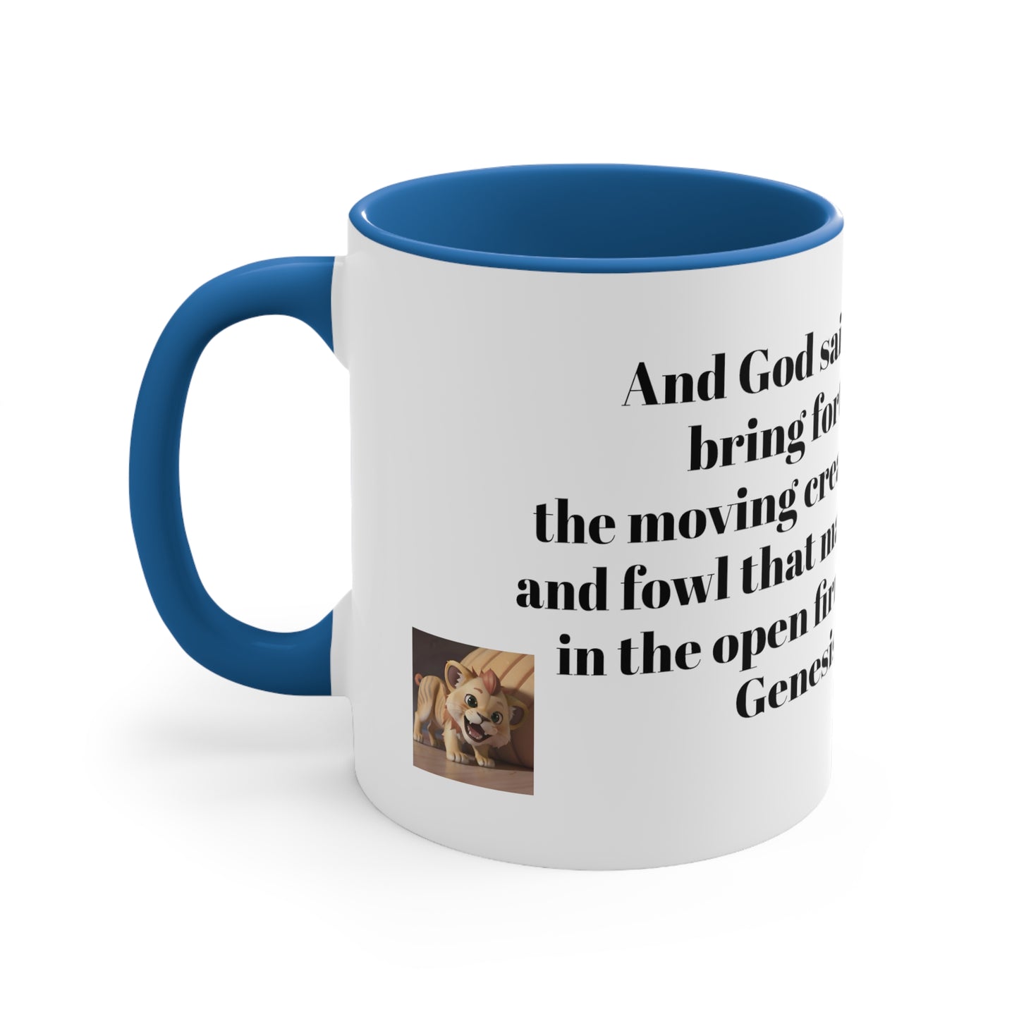 Bible Speaks Gen 1:20 Accent Mug, 11oz