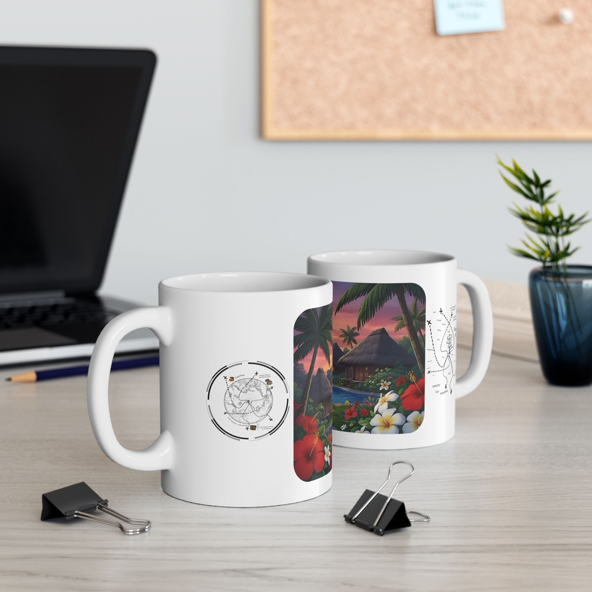 Cozy Architecture & Dreamy Landscapes #30 White Ceramic Mug – Homes Home Sweet Home Cup (11oz/15oz)