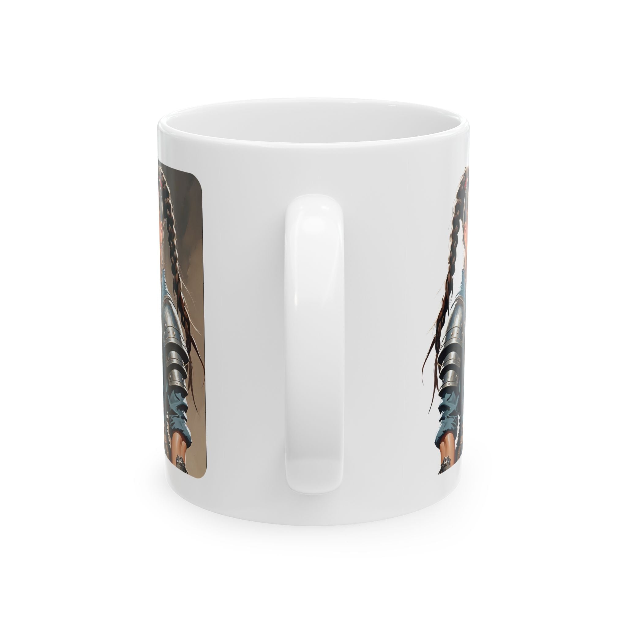 Gentle Woman of Valor #16 White Ceramic Mug - Fearfully & Wonderfully Made Tribute Cup (11oz/15oz)