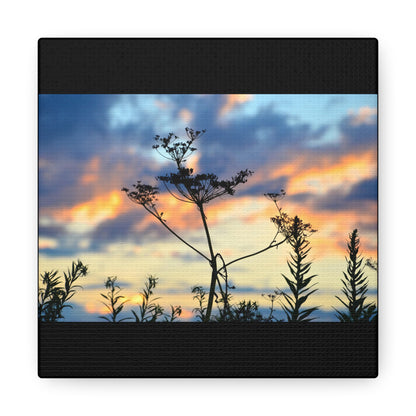 Nature Sunset Silhouette Black Canvas Gallery Wraps