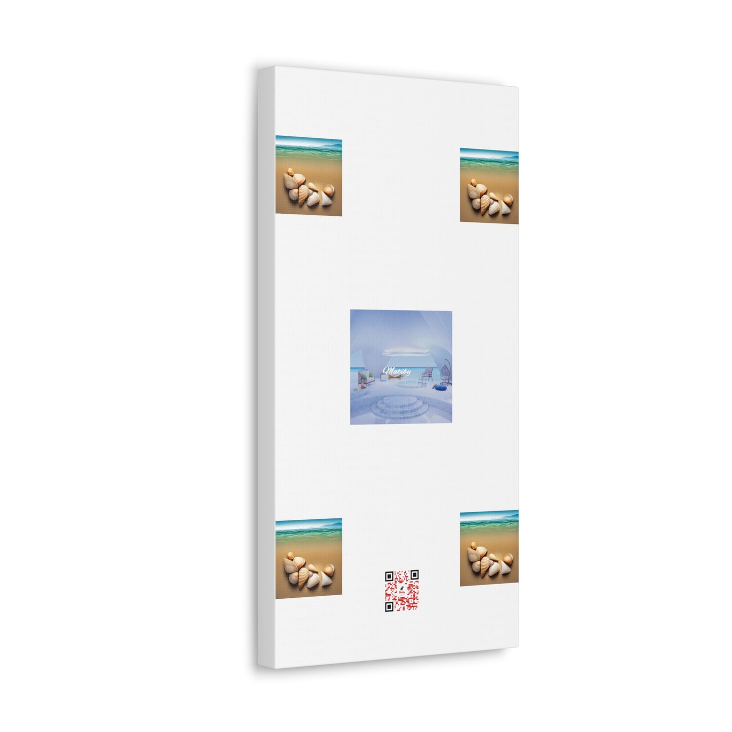 Matiby QR White Canvas Gallery Wraps