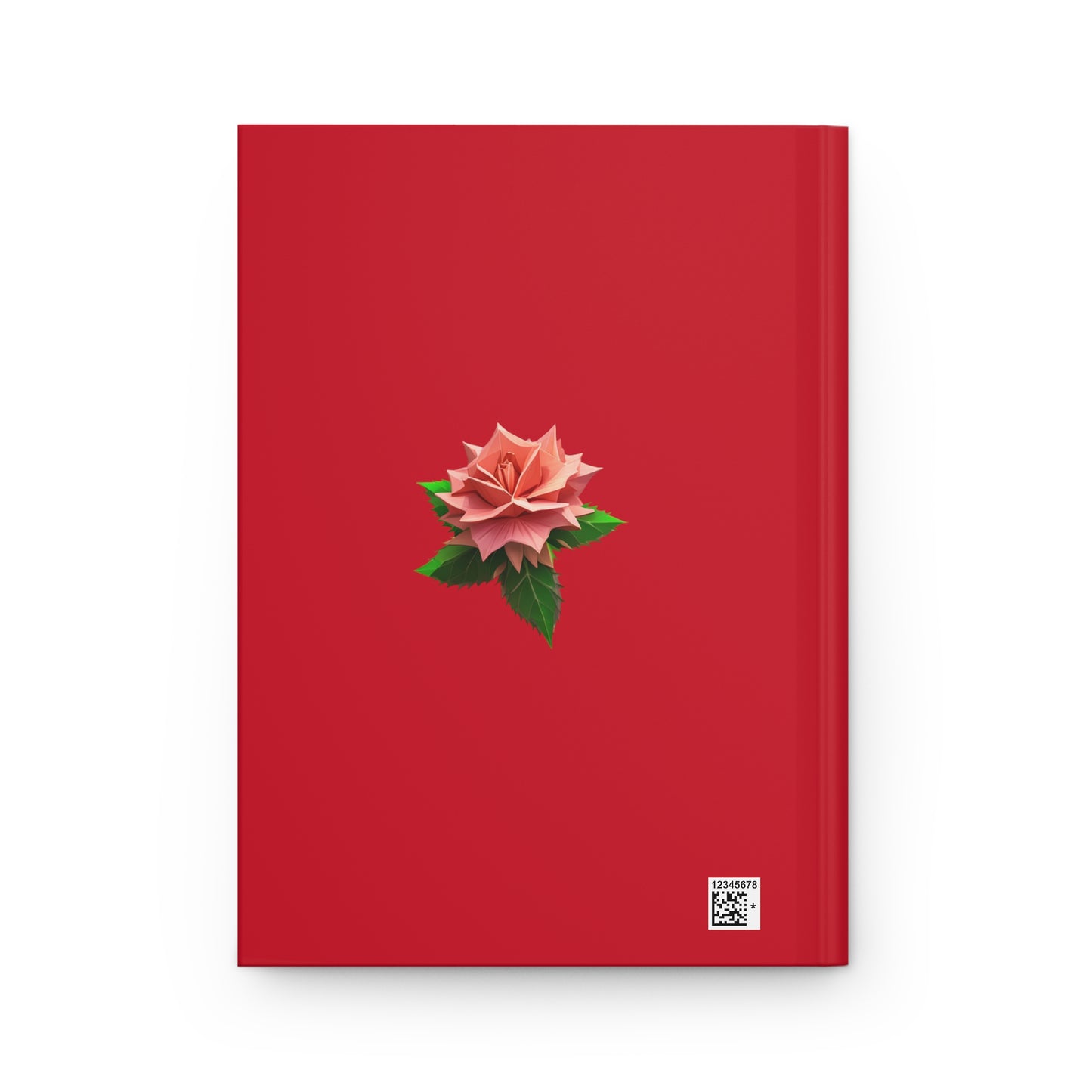 Thorn Rose Hardcover Journal Matte Dark Red