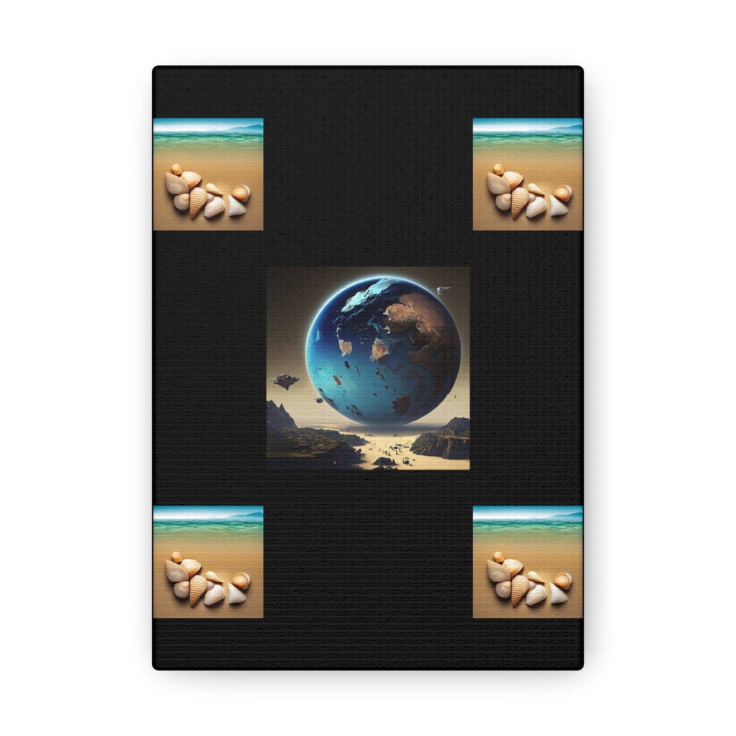 Matiby Worlds Black Canvas Gallery Wraps