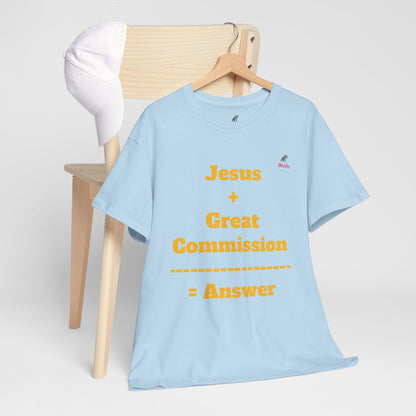 Jesus+Great Commission Unisex Heavy Cotton Tee