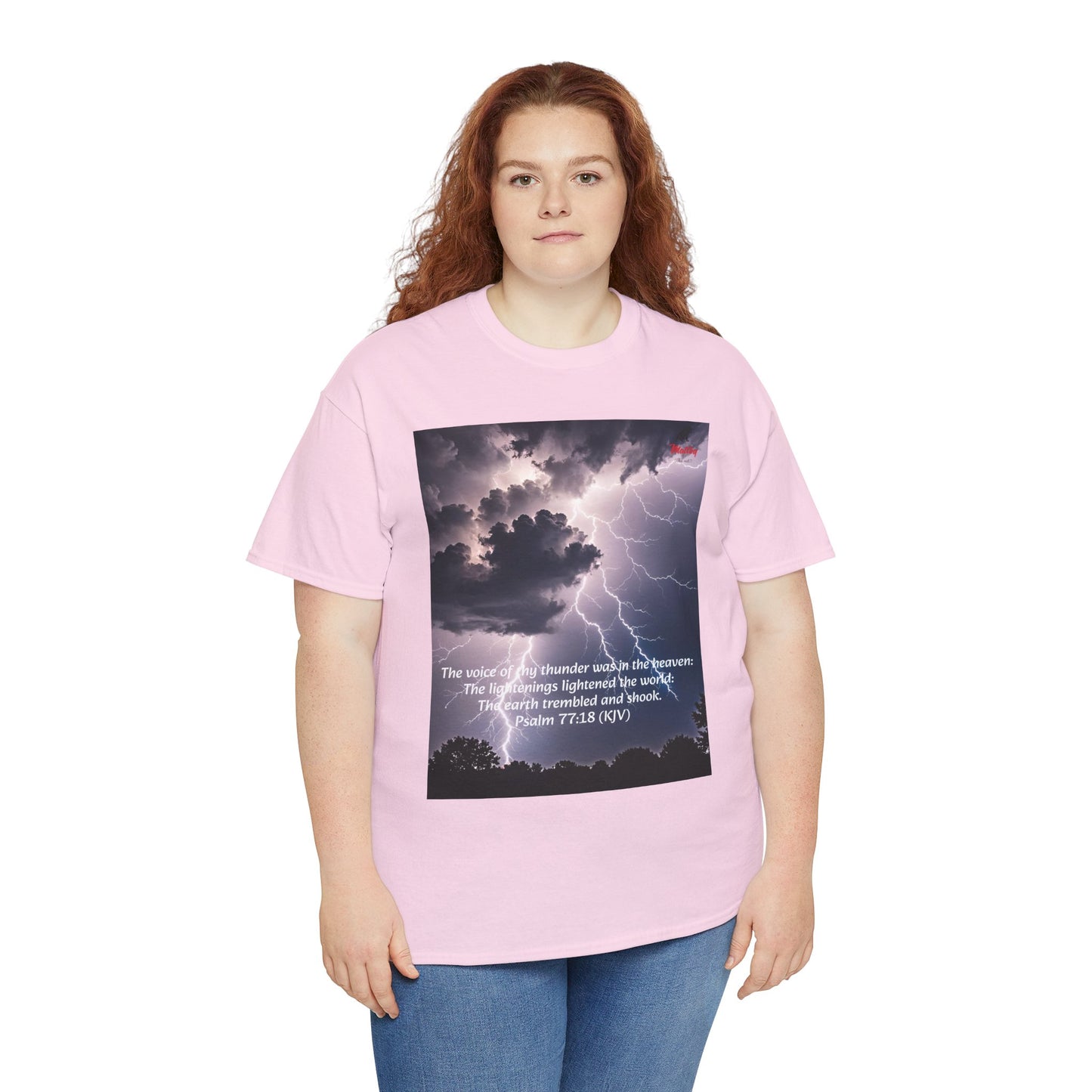 Lightning Style Thunder Unisex Heavy Cotton Tee