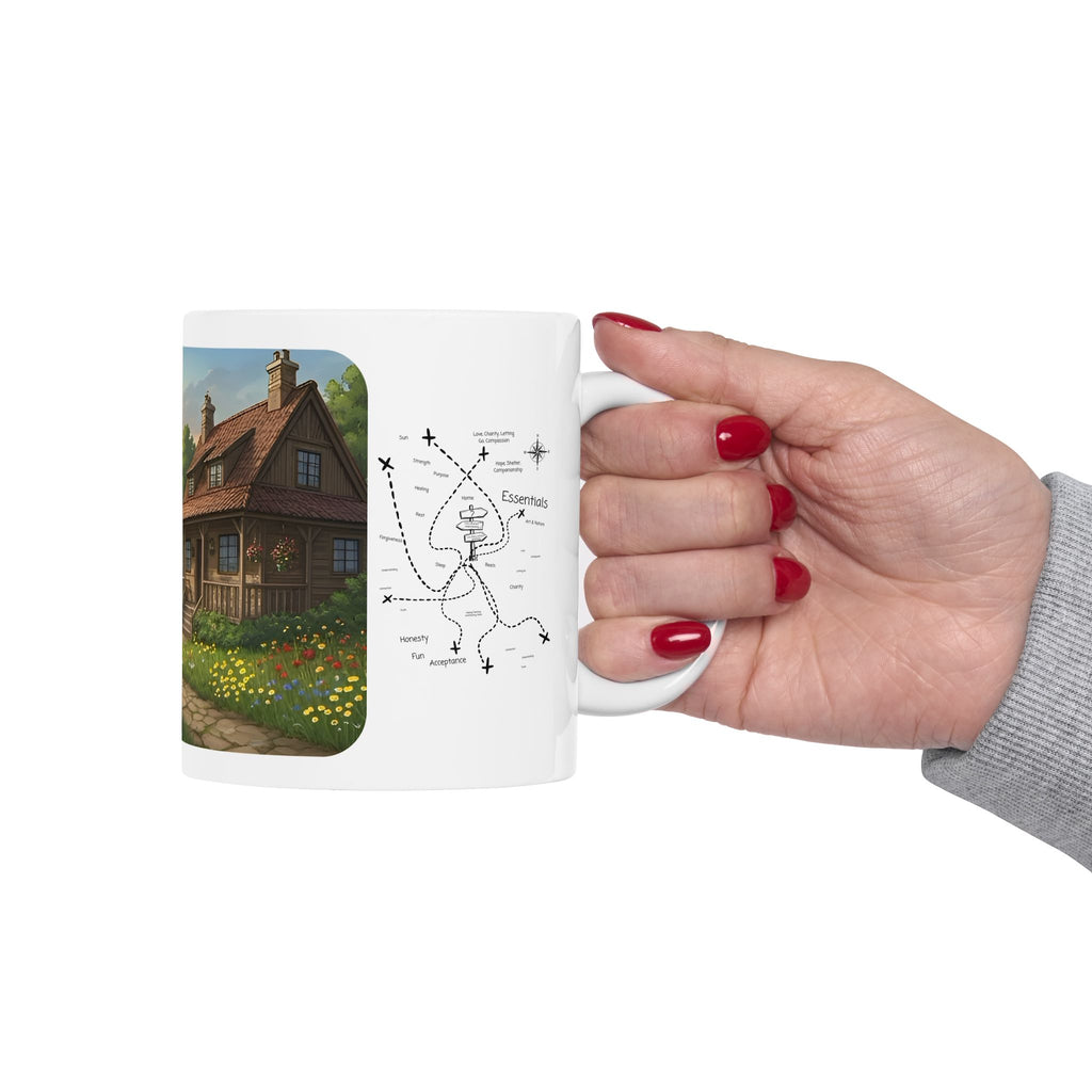 Cozy Architecture & Dreamy Landscapes #37 White Ceramic Mug – Homes Home Sweet Home Cup (11oz/15oz)