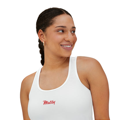 Women's White Tank Top (AOP)