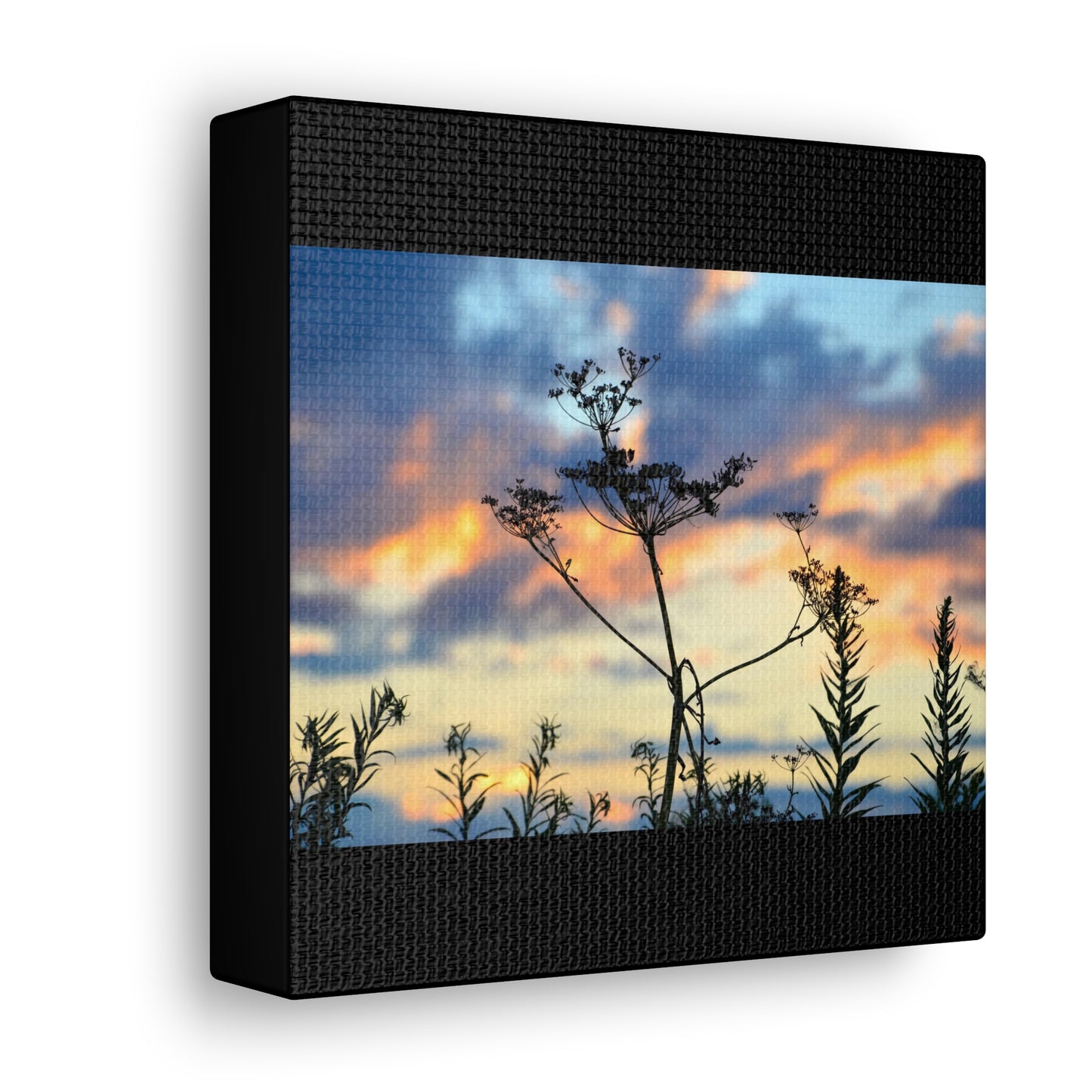 Nature Sunset Silhouette Black Canvas Gallery Wraps