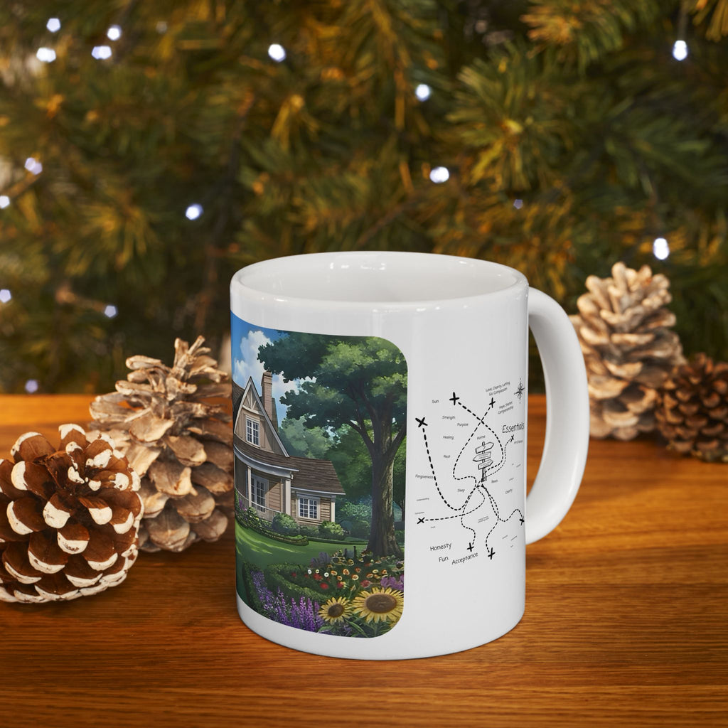 Cozy Architecture & Dreamy Landscapes #49 White Ceramic Mug – Homes Home Sweet Home Cup (11oz/15oz)