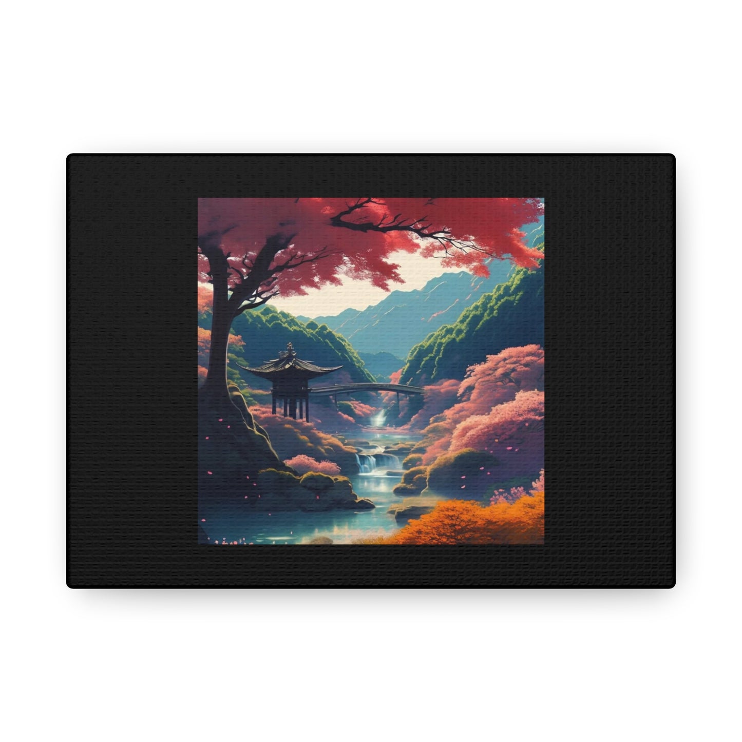 Artzy Scenic Black Canvas Gallery Wraps