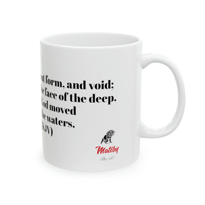 Bible Speaks Gen 1:2 Ceramic Mug, 11oz