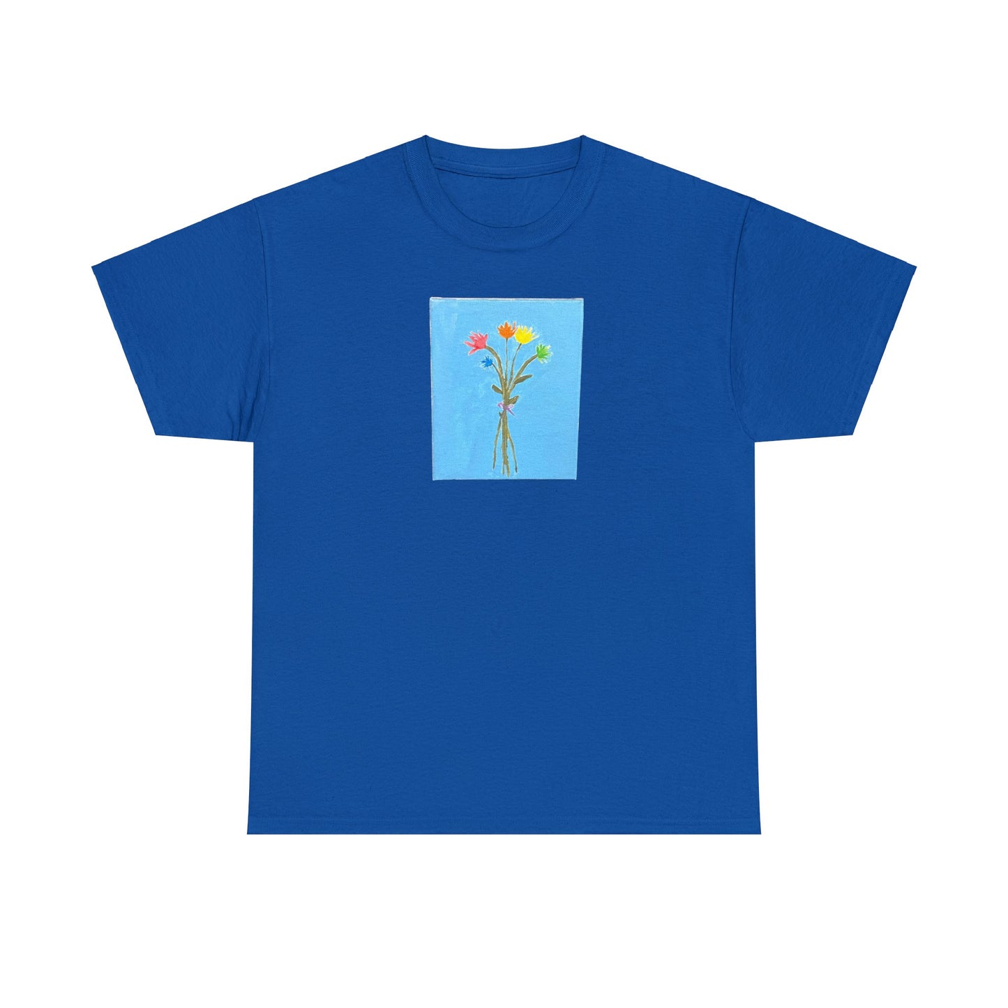 Matiby "Artzy" Flower Unisex Heavy Cotton Tee