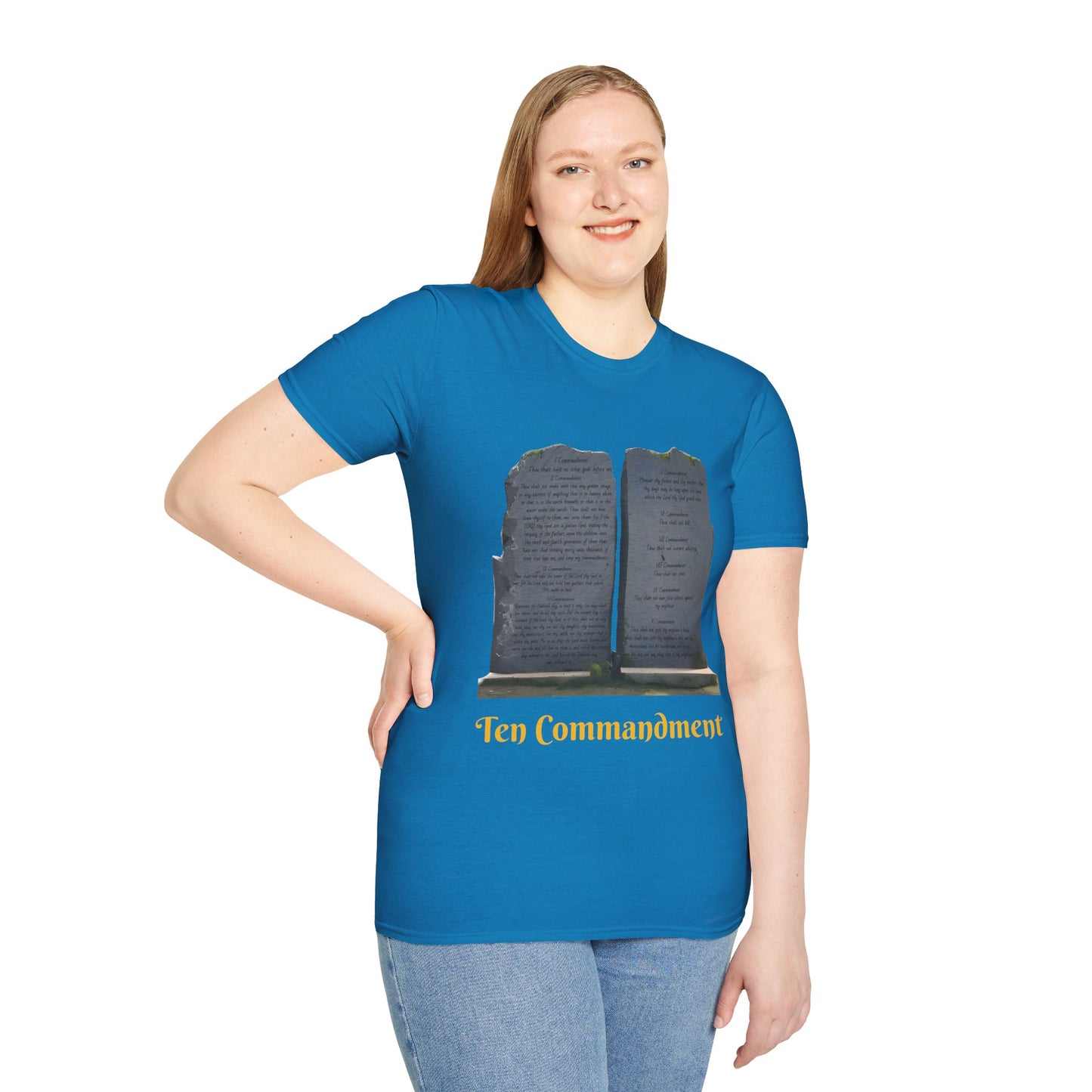 Bible Speaks Ten Commandments Unisex Softstyle T-Shirt