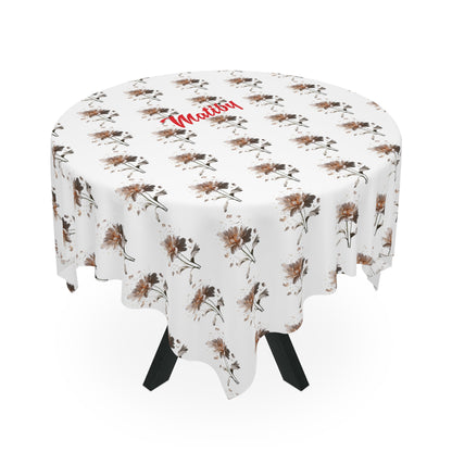 Matiby White Flower Tablecloth