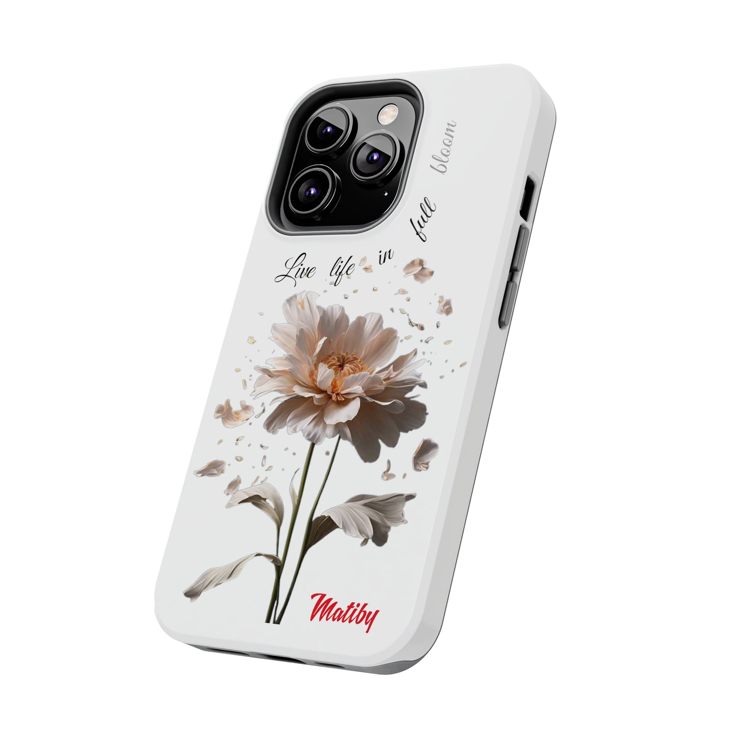 Matiby Amy's Special Flower Bloom White Tough Phone Cases