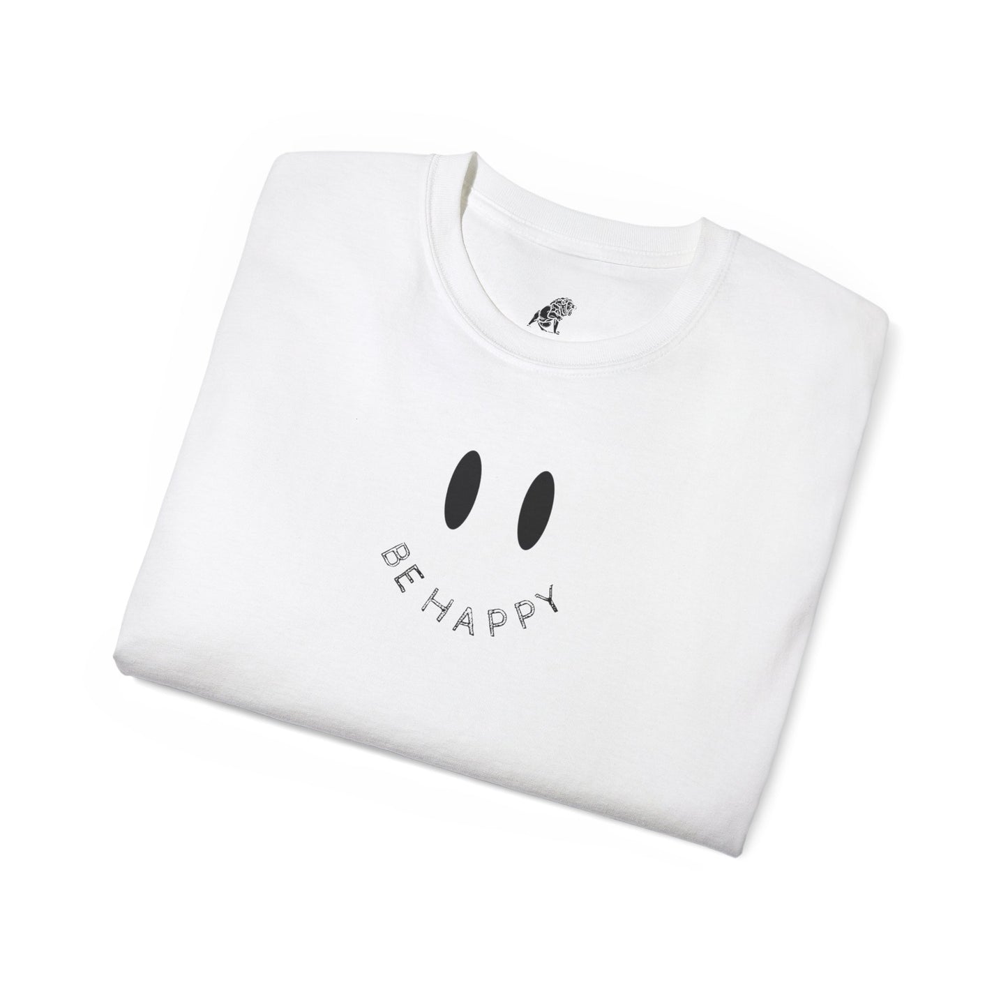 "Be Happy" Smiley Face Unisex Ultra Cotton Tee