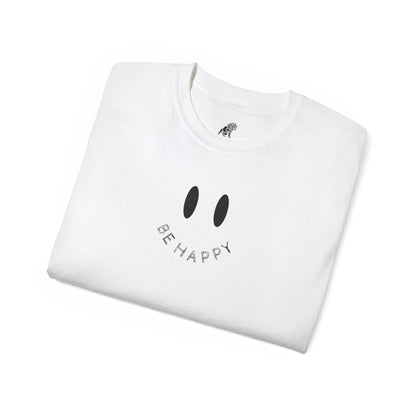 "Be Happy" Smiley Face Unisex Ultra Cotton Tee