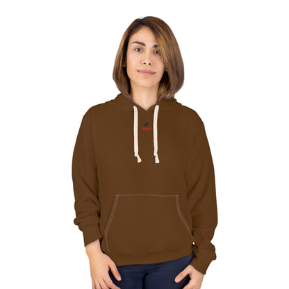 Brown Unisex Pullover Hoodie (AOP)