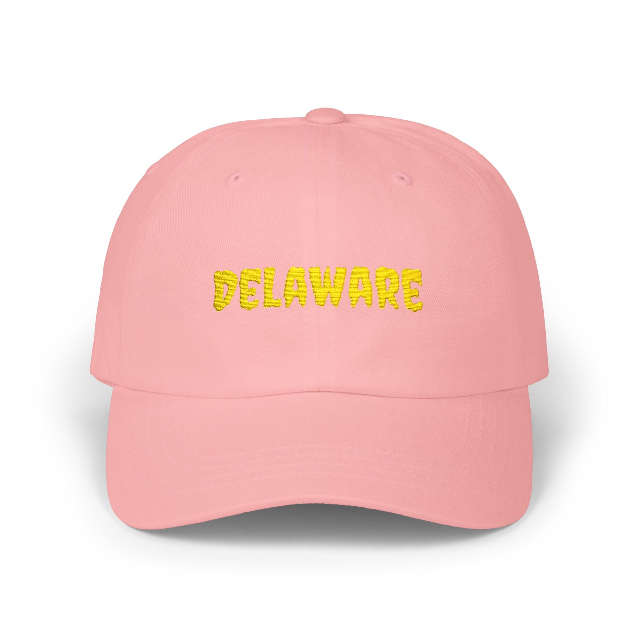 Delaware United States of America Gold Embroidered Classic Dad Cap | DE 1st USA Baseball Hat