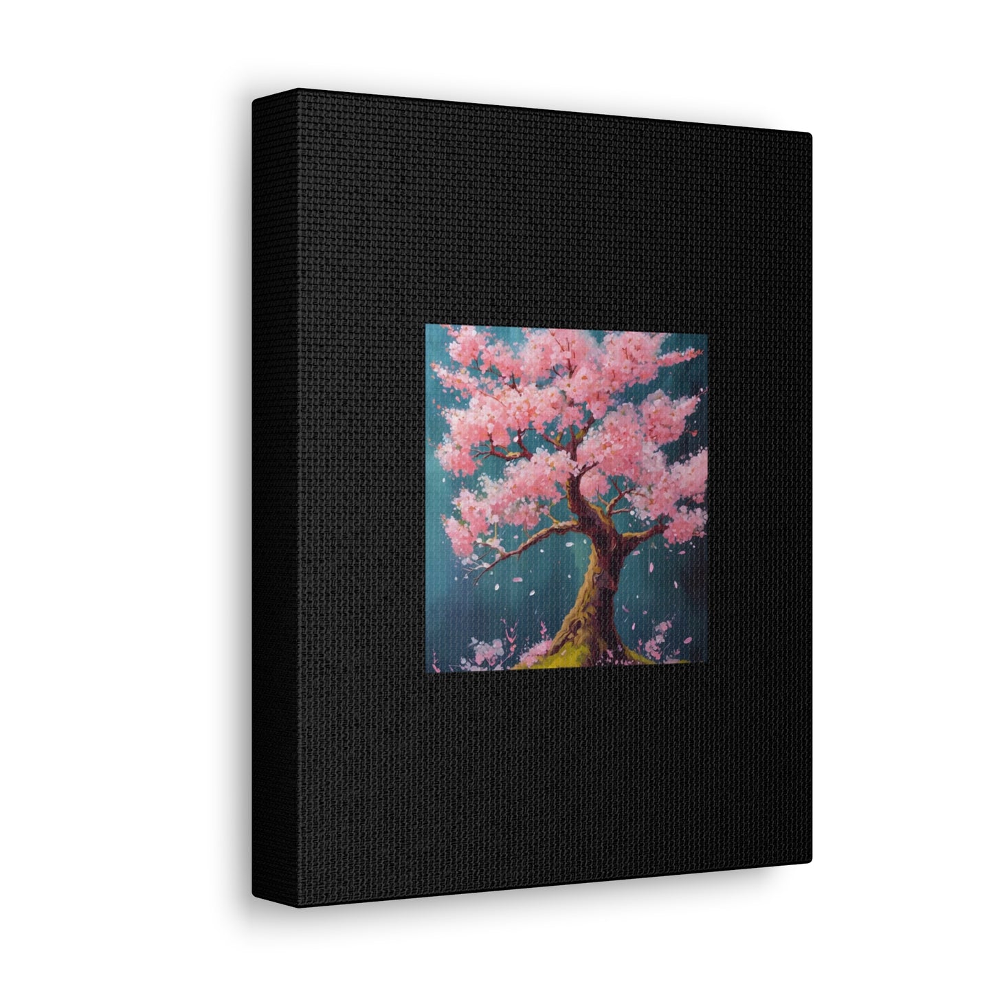 Cherry Blossom Black Canvas Gallery Wraps