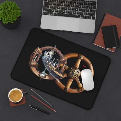 Nautical Desk Mat, Black