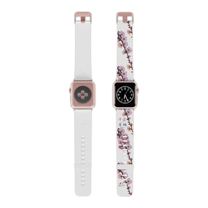 Cherry Blossom White Watch Band for Apple Watch