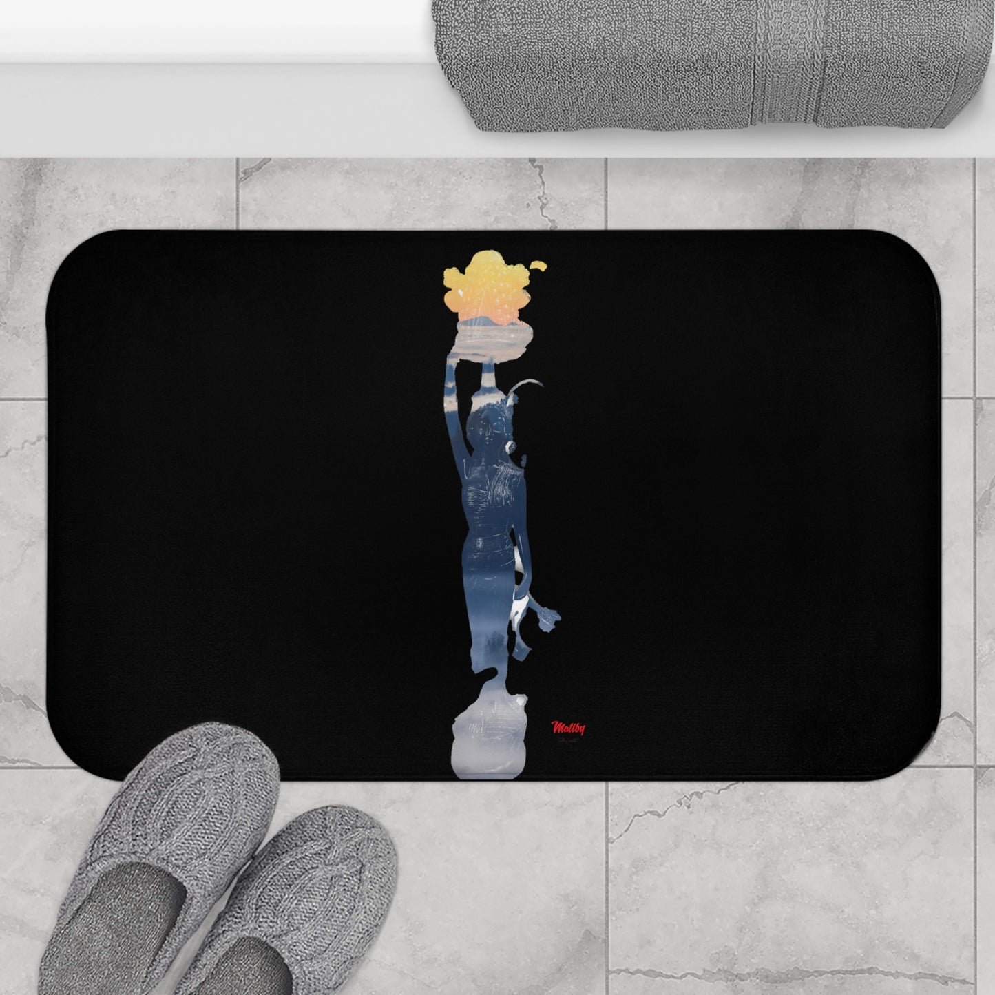 Vol-Subs Black Bath Mat