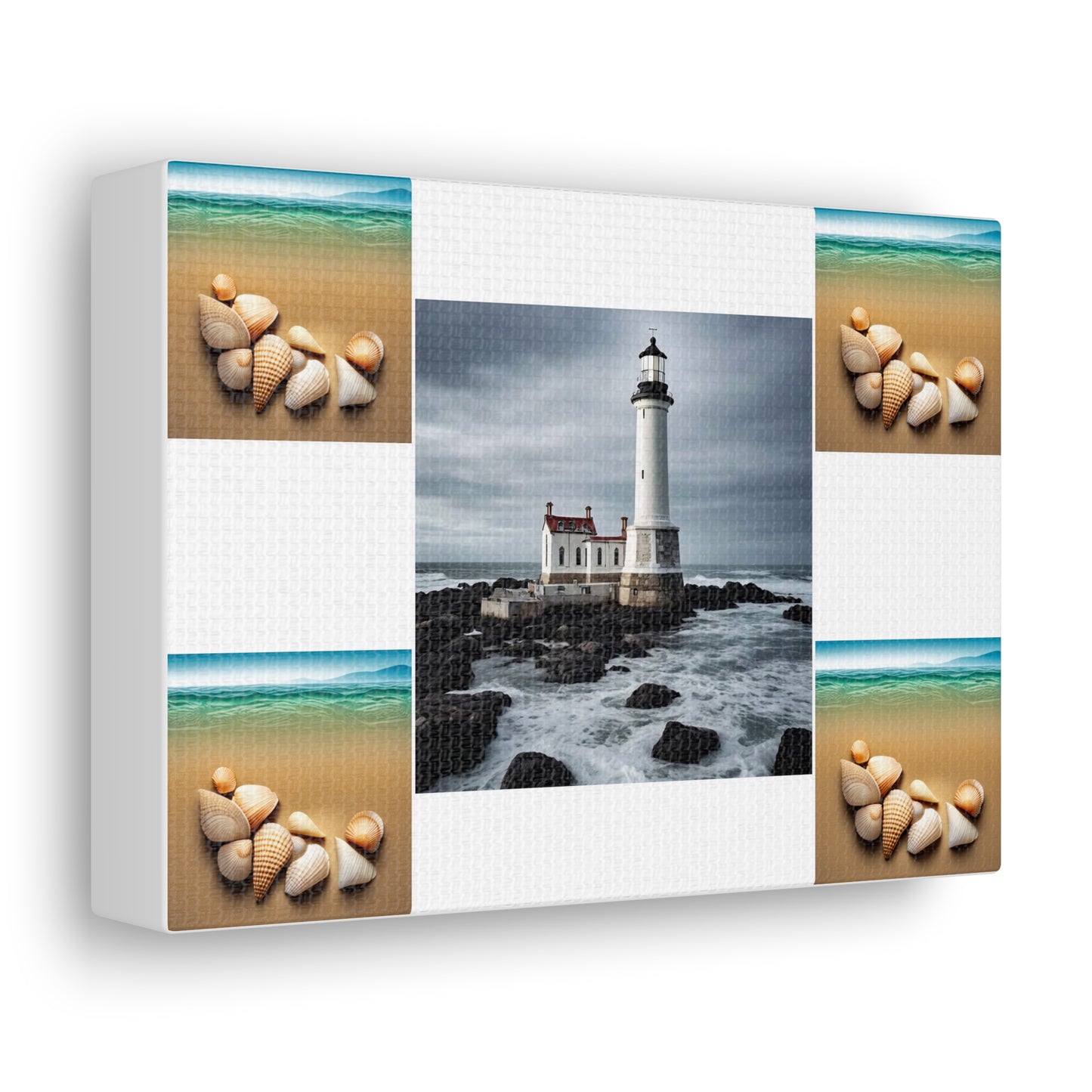 Lighthouse White Canvas Gallery Wraps