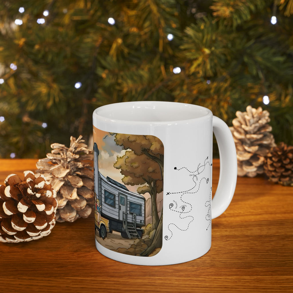 Sunshine State Pickup Trucks #3 Trailer Home White Ceramic Mug – Celebrating Companionship, Creativity & Life’s Little Wonders Cup (11oz/15oz)