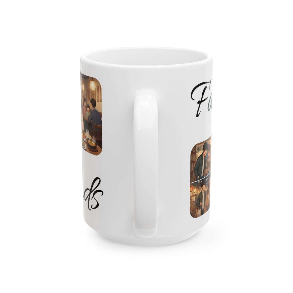 Family & Friends #11 Forever White Ceramic Mug — Cozy Feast Cup (11oz/15oz)