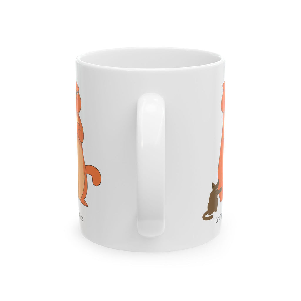 Grumpy By Nature Cat Lover White Ceramic Mug — Bossy Cats Cup 11oz & 15oz