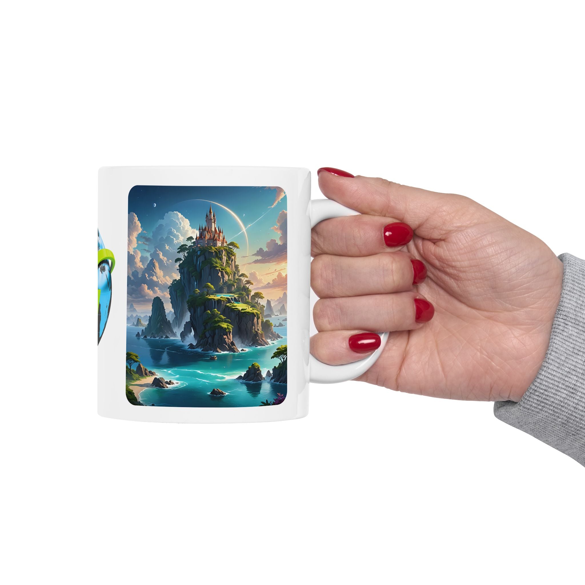 Contrast & Perspective #8 White Ceramic Mug — Time & Chance Daily Cup (11oz, 15oz)