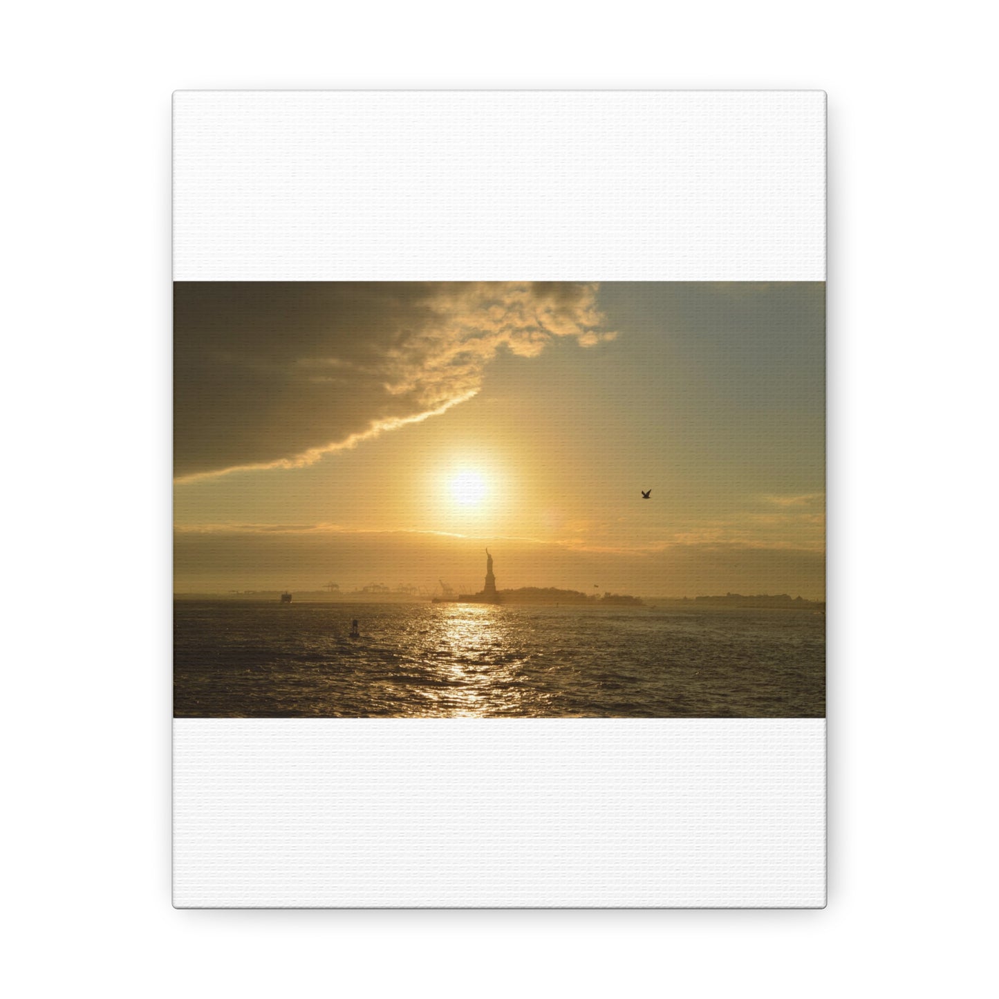 Sunset White Canvas Gallery Wraps