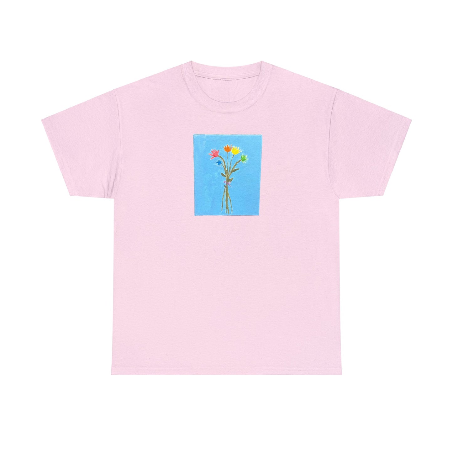 Matiby "Artzy" Flower Unisex Heavy Cotton Tee