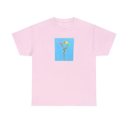 Matiby "Artzy" Flower Unisex Heavy Cotton Tee