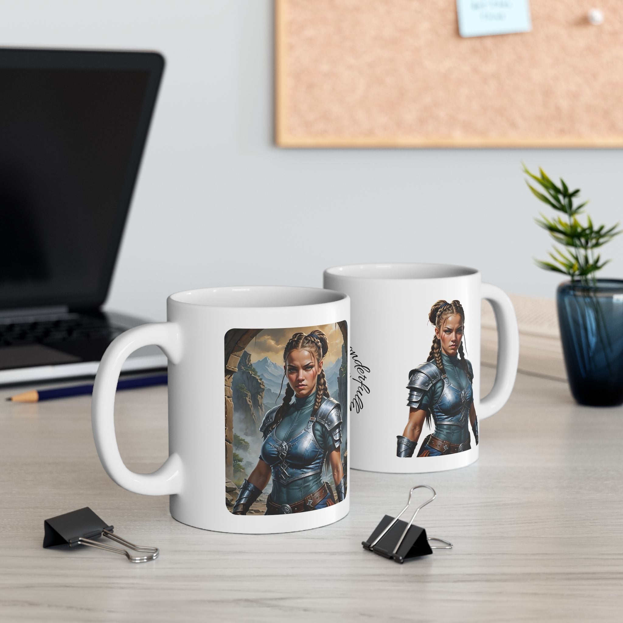 Gentle Woman of Valor #13 White Ceramic Mug - Fearfully & Wonderfully Made Tribute Cup (11oz/15oz)