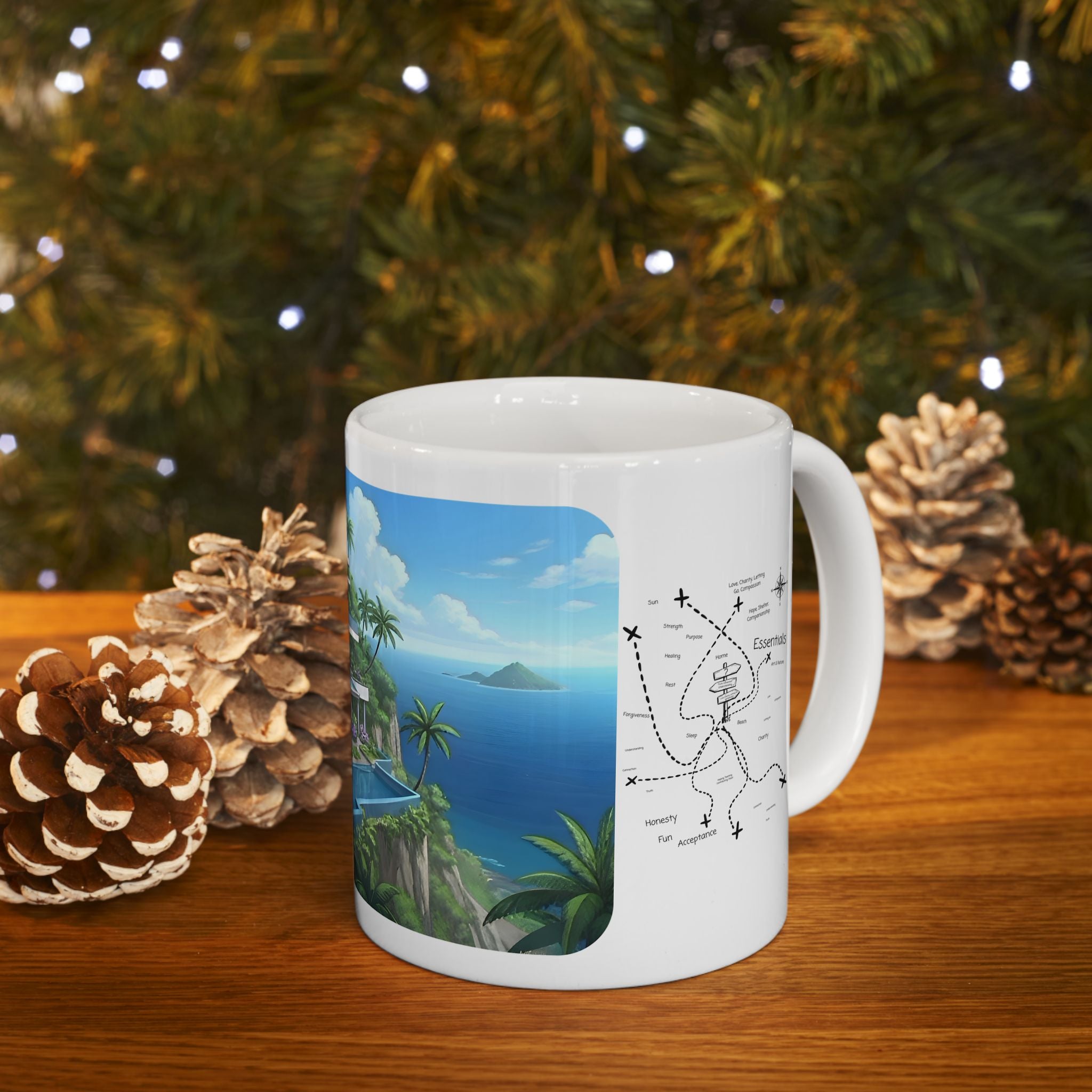 Cozy Architecture & Dreamy Landscapes #29 White Ceramic Mug – Homes Home Sweet Home Cup (11oz/15oz)